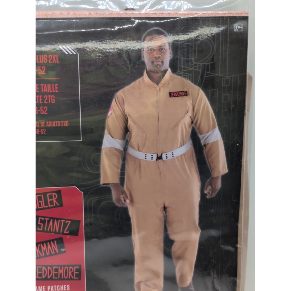 Ghostbusters Dress Up Halloween Adult Plus Costume Size Adult Plus 2XL 48-52 NEW - Picture 5 of 5
